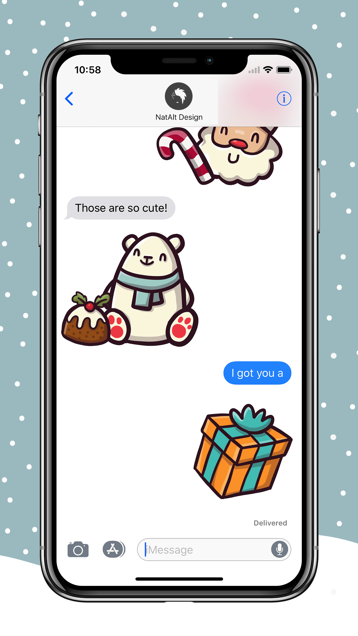 Cute Christmas Icons for iMessage